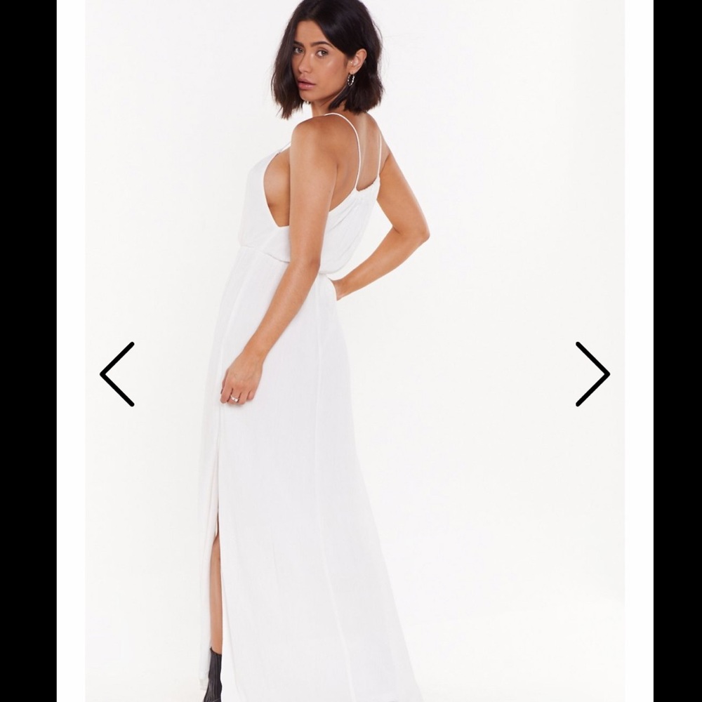 Nasty Gal Let’s Do Slit Again Tassel MaxiDress - Picture 4 of 8